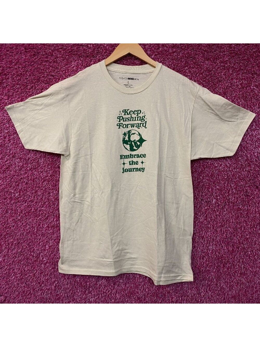 Embrace the Journey Keep Pushing Forward Tshirt size Large